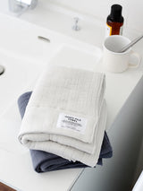 Shinto Towels - Inner Pile Towel, ivory aus Osaka. Luftig, weiches Handtuch mit extremer Saugkraft, 100% Bio-Baumwolle